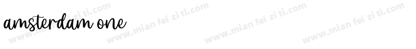 amsterdam one字体转换
